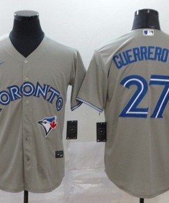 Vladimir Guerrero Jr #27 Toronto Blue Jays 2020 Mlb Gray Jersey