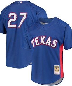 Vladimir Guerrero Texas Rangers Mitchell & Ness Cooperstown Collection Mesh Batting Practice Jersey - Royal Mlb
