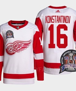 Vladimir Konstantinov 16 1997 Stanley Cup Detroit Red Wings Red Jersey 25th Anniversary