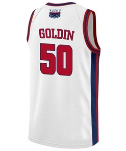 Vladislav Goldin 50 FAU Owls 2023 Final Four Basketball Men Jersey- White