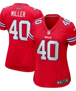 Von Miller 40 Buffalo Bills Women's Alternate Game Jersey - Red