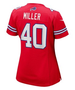 Von Miller 40 Buffalo Bills Women's Alternate Game Jersey - Red