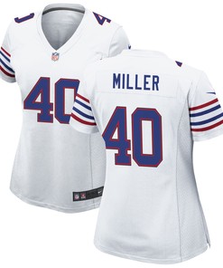 Von Miller 40 Buffalo Bills Women's Game Jersey - White Jersey
