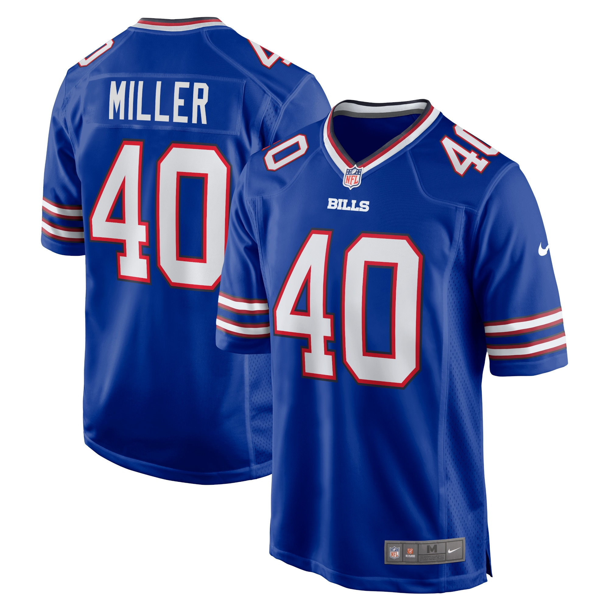 Von Miller Buffalo Bills Player Game Jersey - Royal Nfl