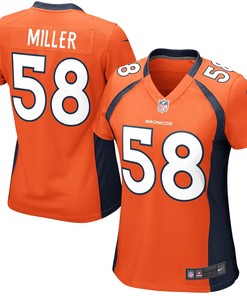 Von Miller Denver Broncos Nike Girls Youth Game Jersey - Orange