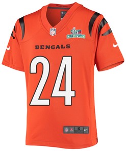 Vonn Bell 24 Cincinnati Bengals Super Bowl LVII Champions Youth Alternate Game Jersey - Black