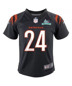 Vonn Bell 24 Cincinnati Bengals Super Bowl LVII Champions Youth Game Jersey - Black