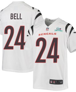 Vonn Bell 24 Cincinnati Bengals Super Bowl LVII Champions Youth Game Jersey - White