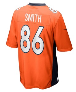Vyncint Smith Denver Broncos Game Player Jersey - Orange