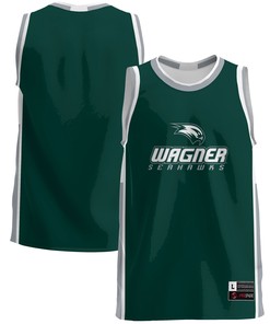 Wagner College Seahawks Basketball Jersey - Green Ncaa