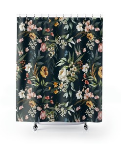 Wallflower Boho Floral Shower Curtain - Bathroom Decor with Homely Vibe