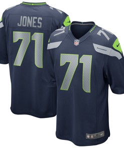 Walter Jones Seattle Seahawks Game Retired Player Jersey - College Navy Nfl