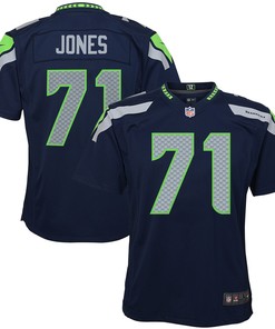 Walter Jones Seattle Seahawks Retired Game Jersey - Navy Blue Nfl