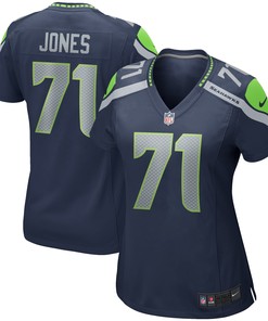 Walter Jones Seattle Seahawks Womens Game Retired Player Jersey - College Navy Nfl