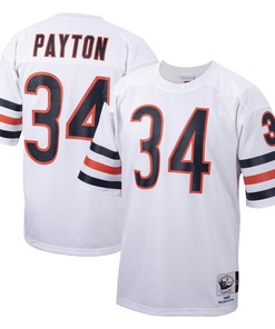 Walter Payton Chicago Bears Mitchell & Ness 1985 Authentic Throwback Retired Player Jersey - White Nfl