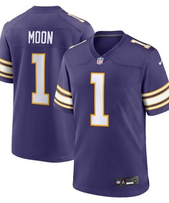 Warren Moon 1 Minnesota Vikings Classic Retired Game Men Jersey - Purple