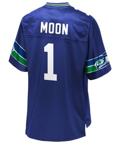 Warren Moon Seattle Seahawks Nfl Pro Line Retired Player Jersey - Royal