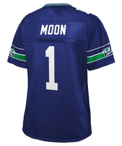 Warren Moon Seattle Seahawks Nfl Pro Line Womens Retired Player Jersey - Royal