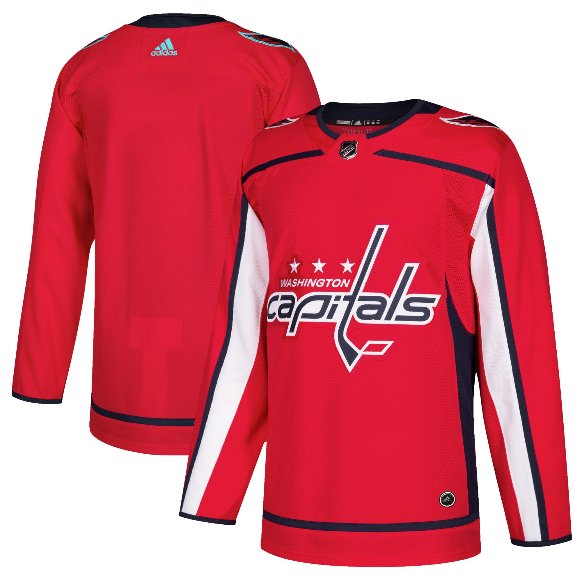 Washington Capitals Adidas Home Authentic Blank Jersey - Red Nhl