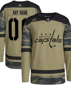 Washington Capitals Adidas Military Appreciation Team Authentic Custom Practice Jersey - Camo Custom Jerseys Nhl