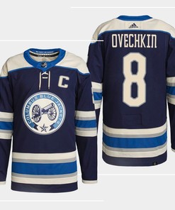 Washington Capitals Alexander Ovechkin 8 Alternate Navy 2022-23 Jersey