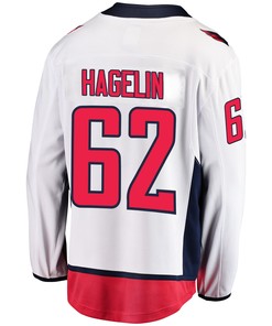Washington Capitals Carl Hagelin 62 Away 2022 Stanley Cup Playoffs Breakaway Men Jersey - White