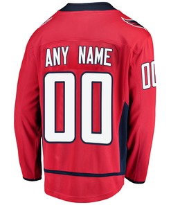 Washington Capitals Custom Home 2022 Stanley Cup Playoffs Breakaway Men Jersey - Red