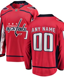 Washington Capitals Fanatics Branded Home Breakaway Custom Jersey - Red Custom Jerseys Nhl