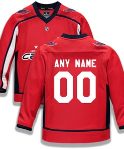 Washington Capitals Fanatics Branded Home Replica Custom Jersey - Red Custom Jerseys Nhl