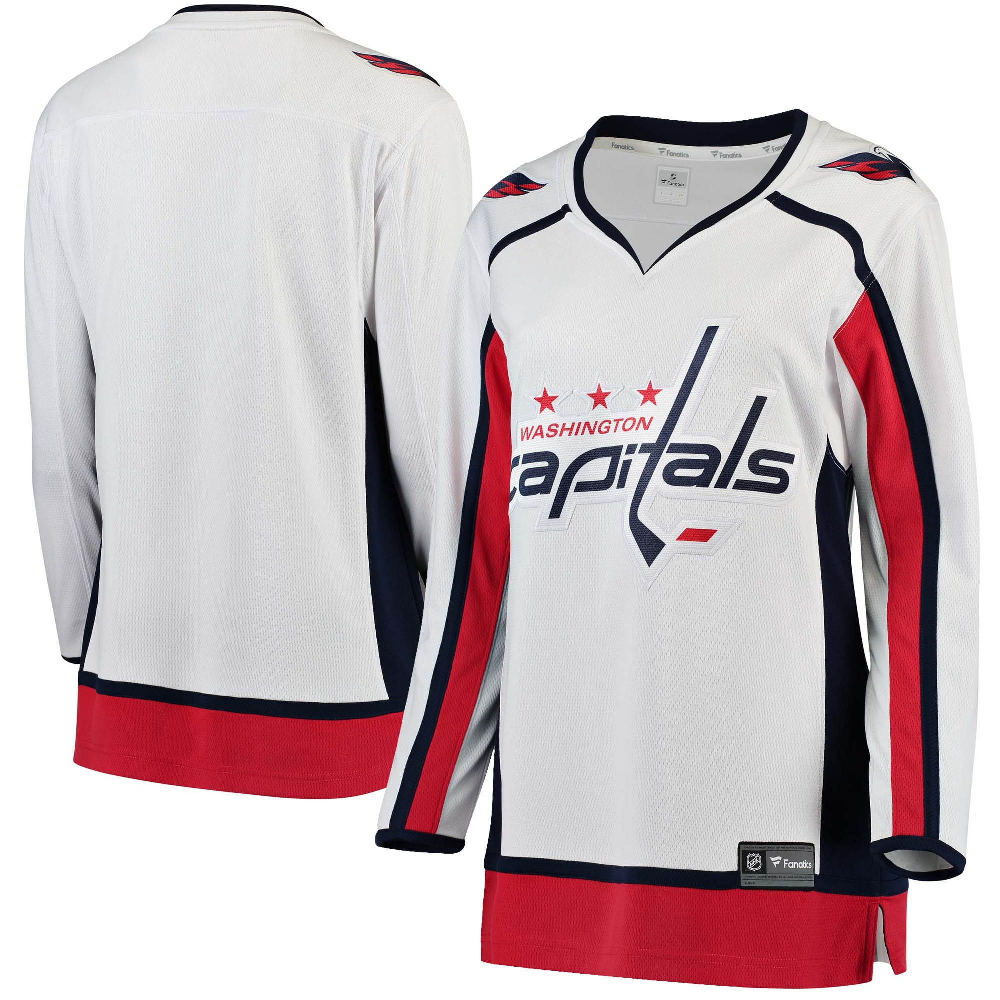 Washington Capitals Fanatics Branded Womens Away Breakaway Jersey - White Nhl