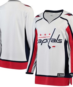 Washington Capitals Fanatics Branded Womens Away Breakaway Jersey - White Nhl