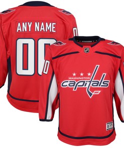 Washington Capitals Home Custom Premier Jersey - Red Custom Jerseys Nhl