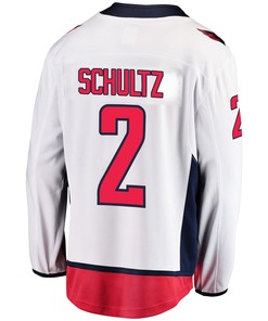Washington Capitals Justin Schultz 2 Away 2022 Stanley Cup Playoffs Breakaway Men Jersey - White
