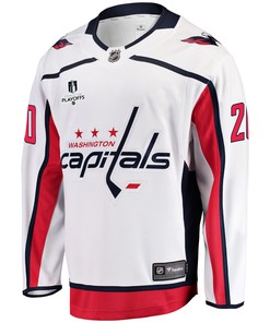 Washington Capitals Lars Eller 20 Away 2022 Stanley Cup Playoffs Breakaway Men Jersey - White
