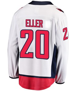 Washington Capitals Lars Eller 20 Away 2022 Stanley Cup Playoffs Breakaway Men Jersey - White