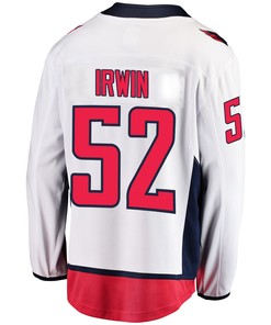 Washington Capitals Matt Irwin 52 Away 2022 Stanley Cup Playoffs Breakaway Men Jersey - White