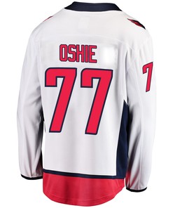 Washington Capitals T. J. Oshie 77 Away 2022 Stanley Cup Playoffs Breakaway Men Jersey - White
