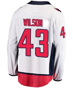 Washington Capitals Tom Wilson 43 Away 2022 Stanley Cup Playoffs Breakaway Men Jersey - White
