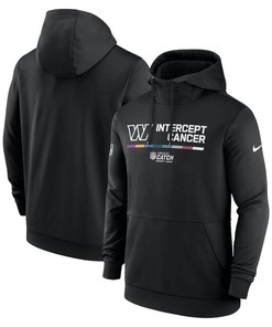 Washington Commanders 2022 NFL Crucial Catch Therma Performance Pullover Hoodie - Black