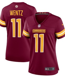 Washington Commanders Carson Wentz 11 Game Women Jersey - Burgundy Jersey