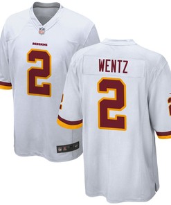 Washington Commanders Carson Wentz 2 Game Jersey - White Jersey