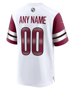Washington Commanders Game Custom 00 Player Jersey - White
