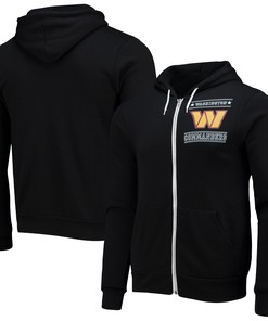 Washington Commanders Nfl X Darius Rucker Collection By Sponge Fleece Full-zip Hoodie - Black