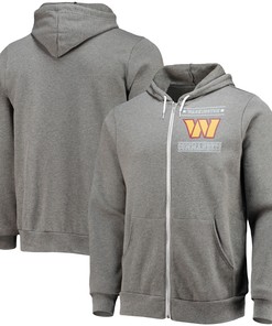 Washington Commanders Nfl X Darius Rucker Collection By Sponge Fleece Full-zip Hoodie - Heathered Charcoal