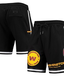 Washington Commanders Team Standard Core Logo Shorts - Black