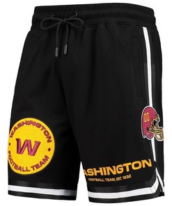 Washington Commanders Team Standard Core Logo Shorts - Black