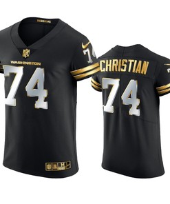 Washington Football Team Geron Christian Golden Edition Black Vapor Elite Jersey