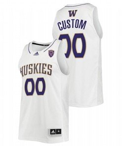 Washington Huskies 2022 College Basketball Men Custom Jersey - White