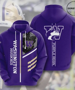 Washington Huskies American Football 3D Hoodie