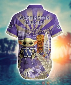 Washington Huskies Baby Yoda NCAA Hawaiian Shirt